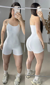 Macaquinho Fluir poliamida aveludado com alça off